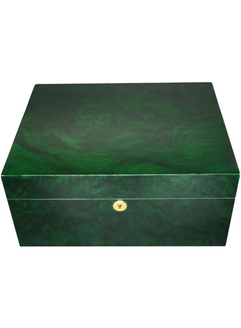 Hemingway Cedar Humidor Cigar Case Large Capacity Storage Box W/Humidifier & Hygrometer – Premium Quality - Image 2